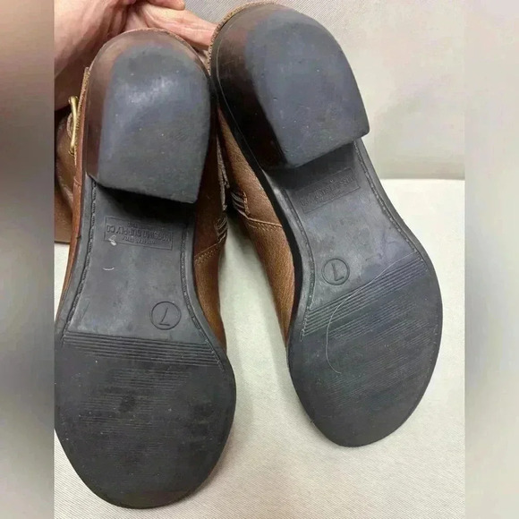 Mossimo Supply Co Women’s Cognac Leather Boots Size 7 - Picture 6 of 12